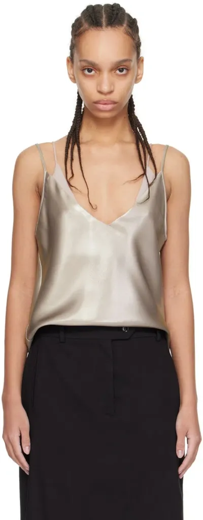 Hugo Boss Taupe Layered Camisole In 298 Open Beige