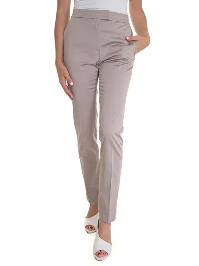 Hugo Boss Temartha New York Style Trousers In Beige