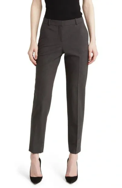 Hugo Boss Tiluna Slim Fit Pants In Charcoal