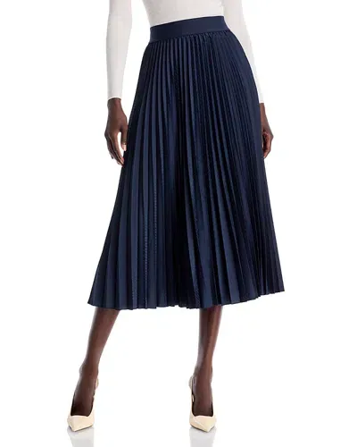 Hugo Boss Vapliso Pleated Skirt In Sky Captain