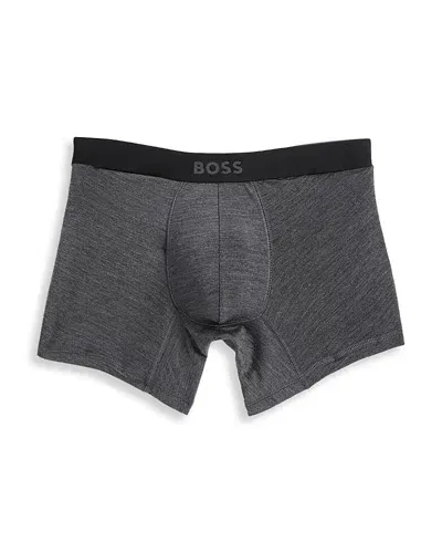 Hugo Boss Wool Blend Boxer Briefs In Medium Grey