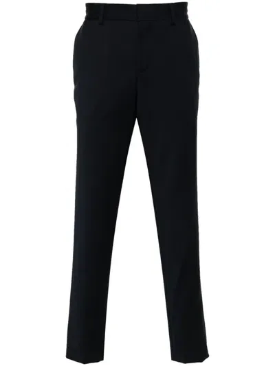 Hugo Boss Wool Trousers In Blue