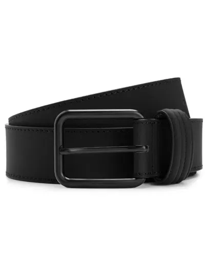 Hugo Boss X Porsche Leather Belt In Black