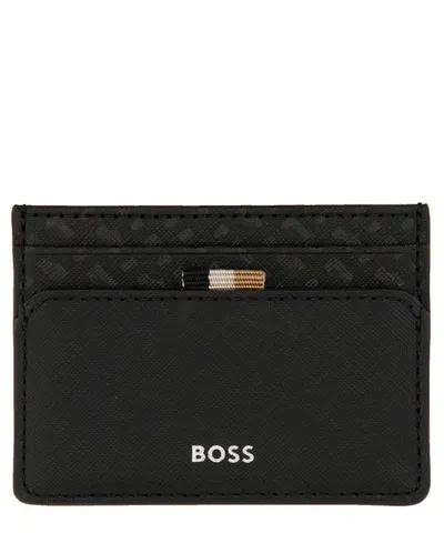 Hugo Boss Zair Credit Card Holder In Black