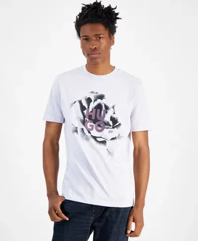 Hugo Logo-printed T-shirt In Lt Past,pr