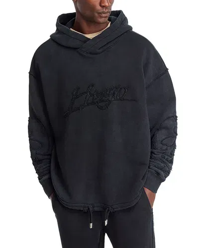 Hugo Daskuldy Oversized Hoodie In Black