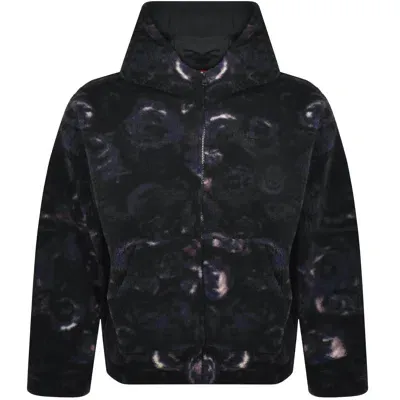 Hugo Dedirose Oversized Full Zip Hoodie Black