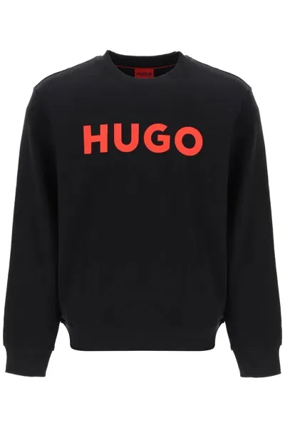 Hugo Dem Logo Sweatshirt In Black