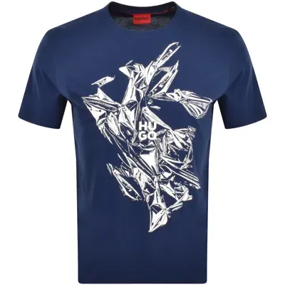 Hugo Diakromio T Shirt Blue