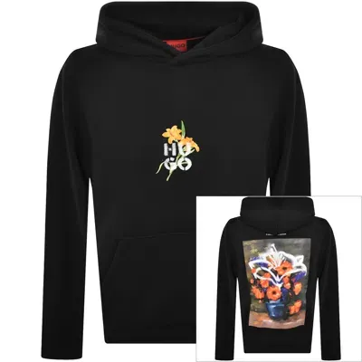 Hugo Diblossomy Hoodie Black