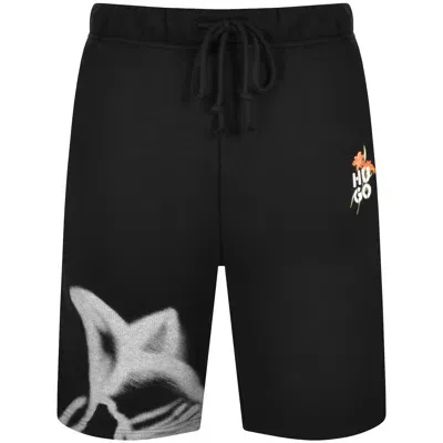 Hugo Diflowos Jersey Shorts Black