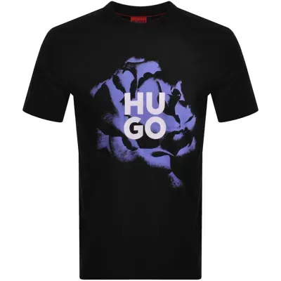 Hugo Dignitey Graphic T Shirt Black