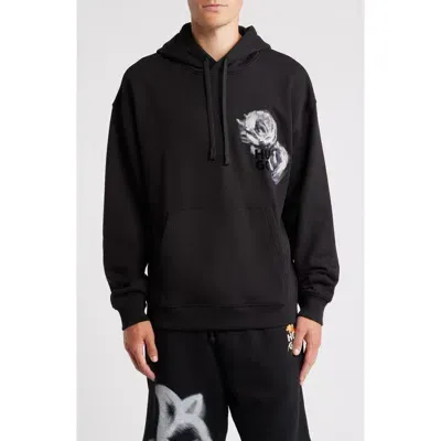 Hugo Dirose Graphic Hoodie In Black