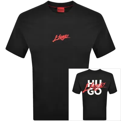 Hugo Dlogotee T Shirt Black