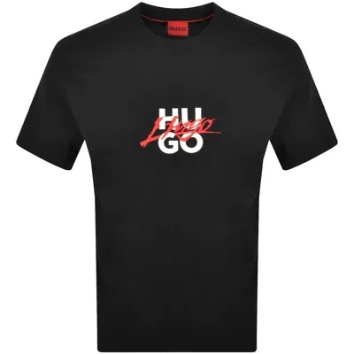 Hugo Dlongny T Shirt Black