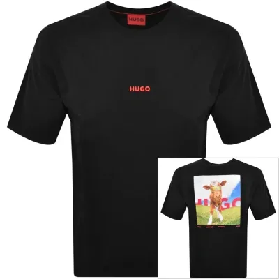 Hugo Dowidom T Shirt Black