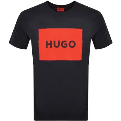 Hugo Dulive Crew Neck T Shirt Navy