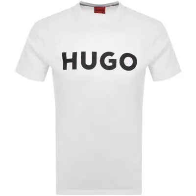 Hugo Dulivio Crew Neck Short Sleeve T Shirt White