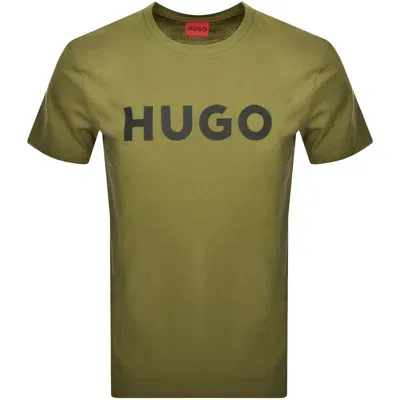 Hugo Dulivio Crew Neck T Shirt Green