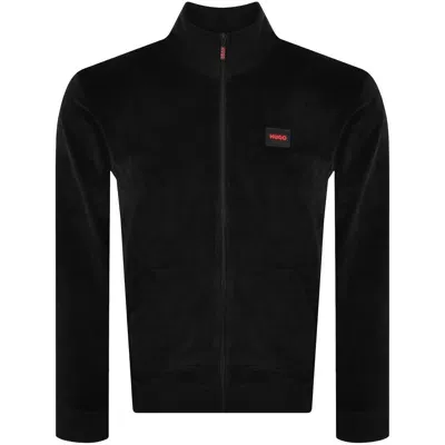 Hugo Full Zip Black Label Sweatshirt Black