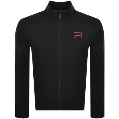 Hugo Full Zip Laze Sweatshirt Black