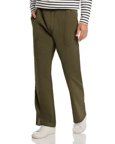 Hugo Gevert Nylon Regular Fit Belted Pants In Olive Green