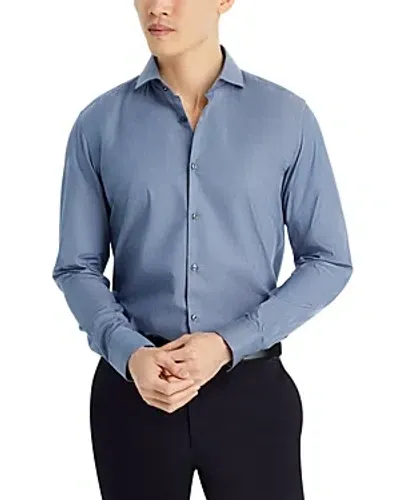 Hugo Kason Cotton Slim Fit Dress Shirt In Slate Blue