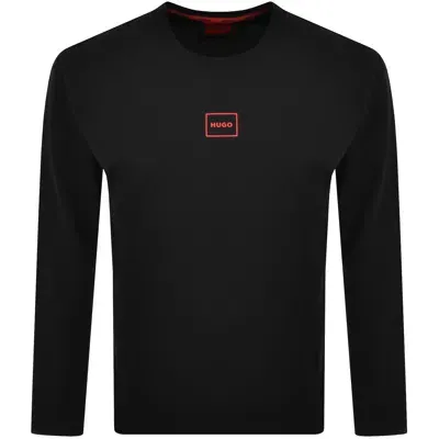 Hugo Laze Long Sleeve T Shirt Black