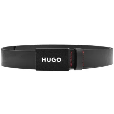 Hugo Logo Gilao Belt Black