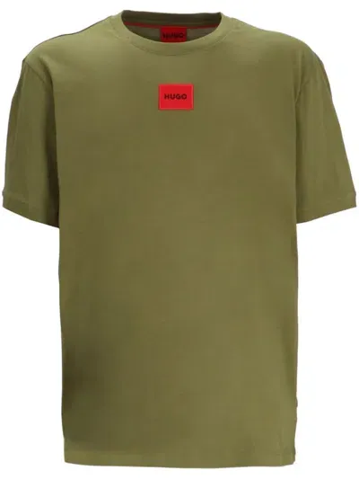 Hugo Logo-patch T-shirt In Green