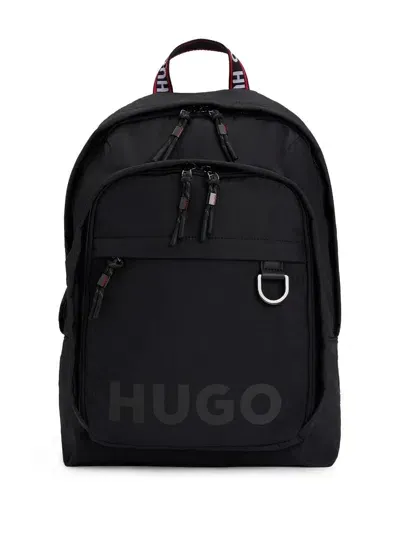 Hugo Logo-print Backpack In Black