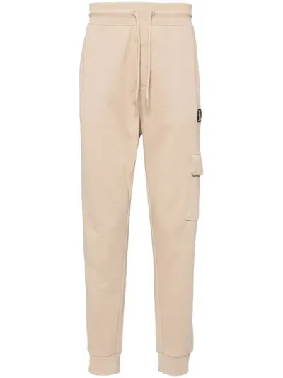 Hugo Logo-trim Track Pants In Neutrals