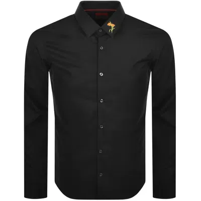 Hugo Long Sleeved Elisha 02 Shirt Black