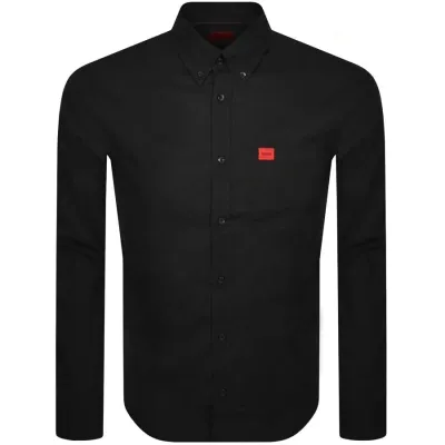 Hugo Long Sleeved Evito Shirt Black