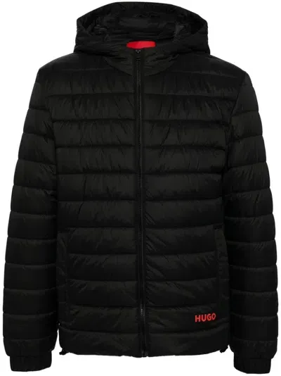 Hugo Long Sleeves Down Jacket In Black