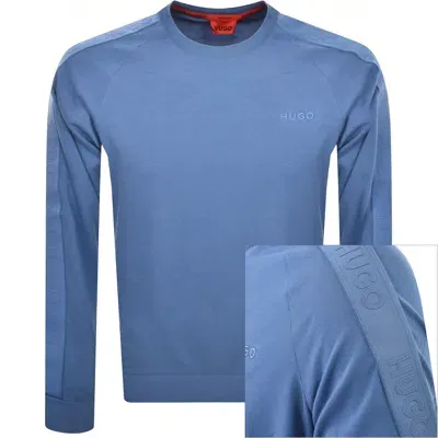 Hugo Lounge Tonal Sweatshirt Blue