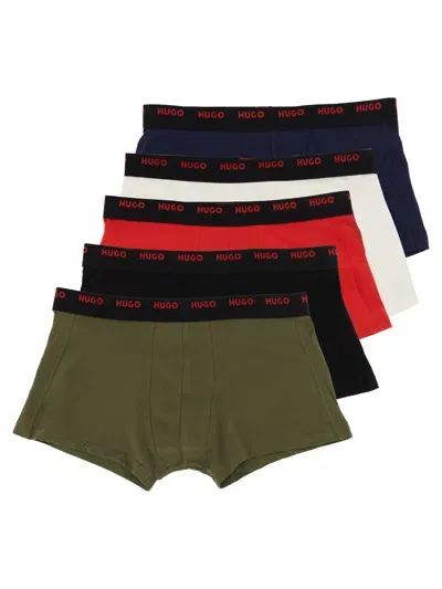 Hugo Pack Of Five Boxer Shorts In Multicolour