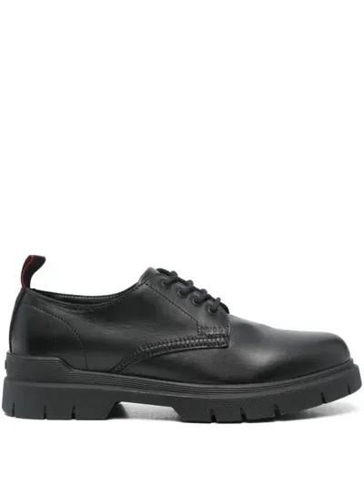 Hugo Ryan Derby Shoes In Black