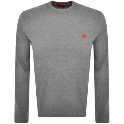 Hugo San Cassius Knit Jumper Grey