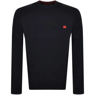 Hugo San Cassius Knit Jumper Navy