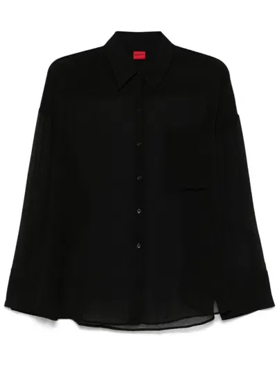 Hugo Sheer Shirt In Black