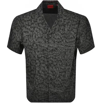 Hugo Short Sleeved Egeeno Shirt Grey