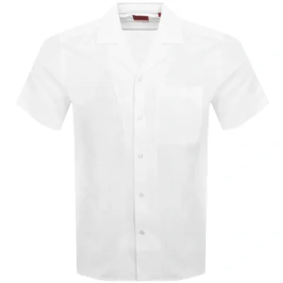 Hugo Short Sleeved Ellino Shirt White