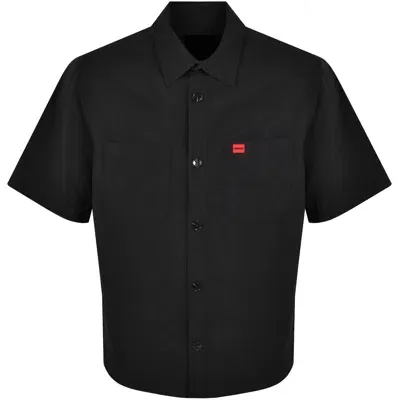 Hugo Short Sleeved Eratino Shirt Black