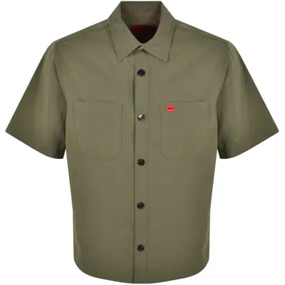 Hugo Short Sleeved Eratino Shirt Green