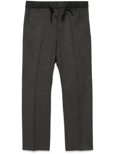 Hugo Slim-cut Flannel Trousers In Grey