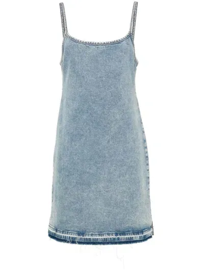 Hugo Stretch Denim Mini Dress In Blue