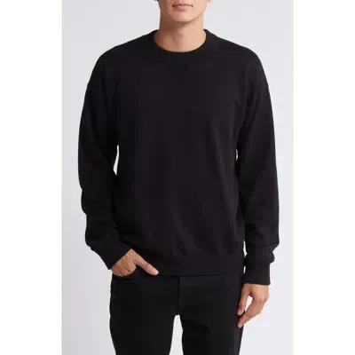 Hugo Tonal Logo Mens Loungewear Sweatshirt In Black 001