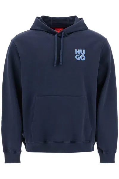 Hugo Sweatshirt With Hood In Blue