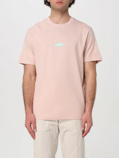 Hugo Loungewear Linked T Shirt Pink